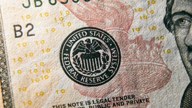 Federal Reserve seal on USD